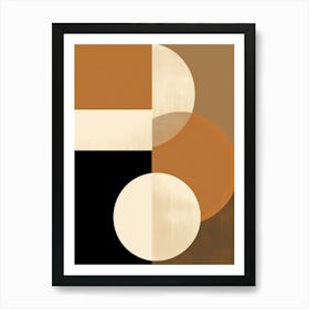 Monochrome Witten Geometric Spark Art Print