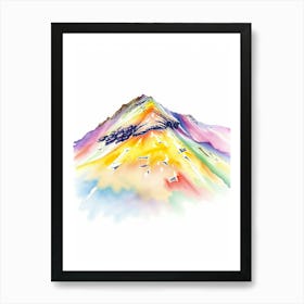 Rainbow Mountain 2 Art Print