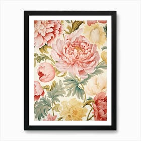 Floral Wallpaper 179 Art Print