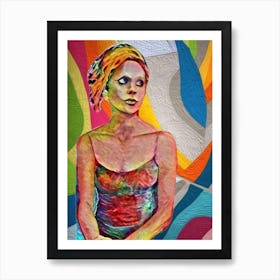 Woman In A Dress 2 Art Print