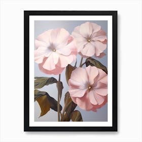 Floral Illustration Impatiens 2 Art Print