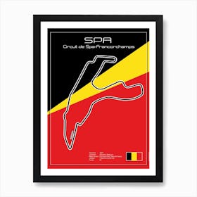 Racetrack Spa Poster