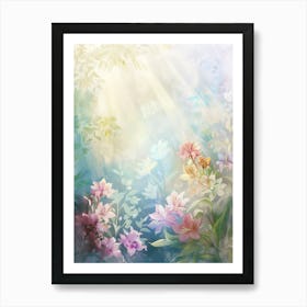 Floral Background Stock Photo Art Print