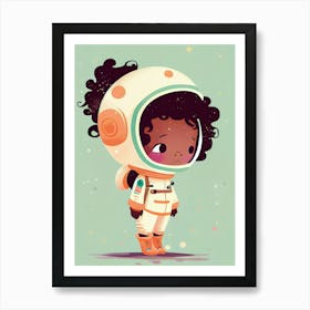 girl astronaut  Art Print