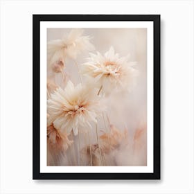 Boho Dried Flowers Gerbera Daisy 1 Art Print
