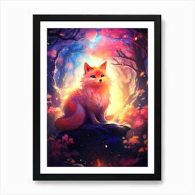 Fox In The Forest 1 Art Print