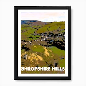 Shropshire Hills, AONB, Area of Outstanding Natural Beauty, National Park, Nature, Countryside, Wall Print, Art Print