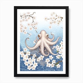 Star Sucker Pygmy Octopus Illustration 7 Art Print