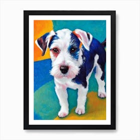 Biewer Terrier 2 Fauvist Style Dog Art Print