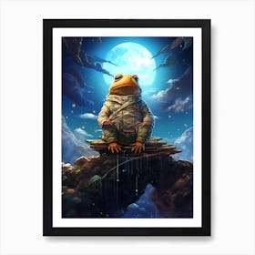 Frog In Space Art Print