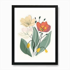 Bouquet Of Flowers 6 Art Print