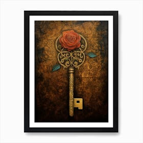 Key And Rose - The Dark Tower Series 1 Art Print