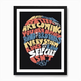 mental fitness isn't selfish Art Print