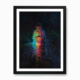 Rainbows In The Water Art Print