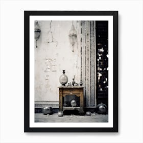 Marrakech, Morocco, Photography In Black And White 3 Art Print