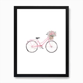 Pretty Bicycle Art Print
