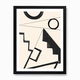 Abstract Geometric Shapes Art Print