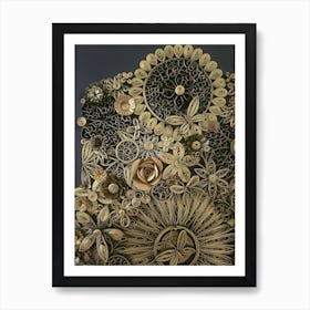 Quilled Elegance Flowers Art Print