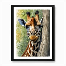 Giraffe 9 Art Print