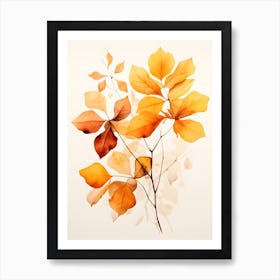 Autumn Leaves Art Painting 5 Poster