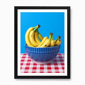 Bananas In A Bowl Photographic Style Art Print