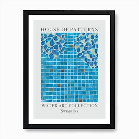 House Of Patterns Swimmers Water 3 Art Print