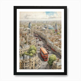 London Cityscape Art Print