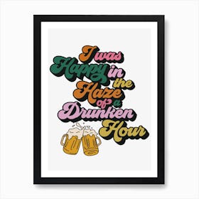 Happy In The Haze Of A Drunken Hour, The Smiths Art Print