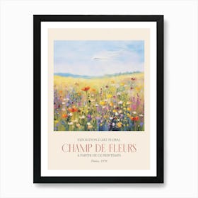 Champ De Fleurs, Floral Art Exhibition 03 Art Print