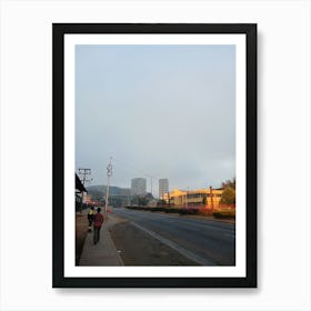 Street Scene In Port Moresby Art Print