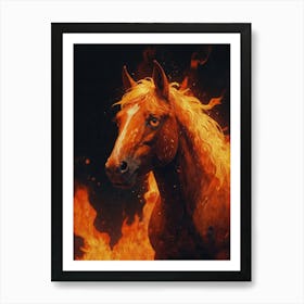 Fire Horse 2 Art Print