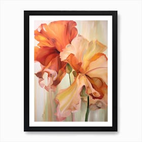 Fall Flower Painting Amaryllis 1 Art Print