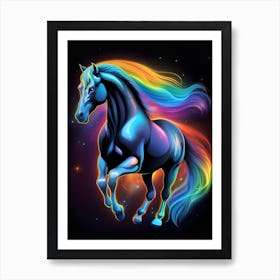 Rainbow Horse 20 Art Print