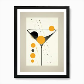 Mid Century Modern Sidecar Floral Infusion Cocktail 8 Art Print