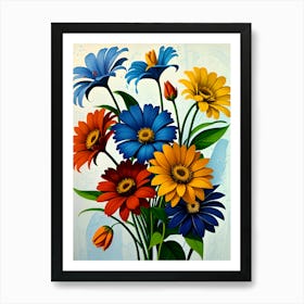 Flowers art Art Print