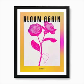 Hot Pink Camellia 1 Poster Art Print