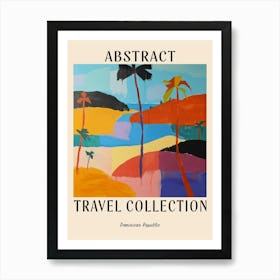 Abstract Travel Collection Poster Dominican Republic 2 Art Print