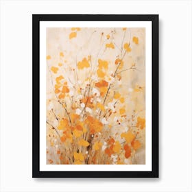 Fall Flower Painting Gypsophila Babys Breath 2 Art Print