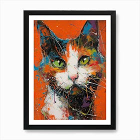 Cat Painting Art Print