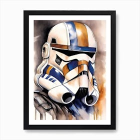 Captain Rex Star Wars Painting (25) Art Print