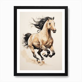 A Horse Painting In The Style Of Scumbling 4 Art Print