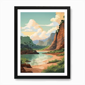 Kauai Hawaii, Usa, Graphic Illustration 2 Art Print