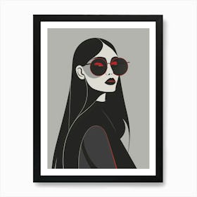 Black And White Illustration Art Print