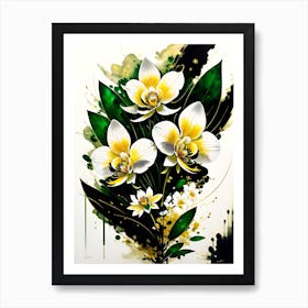 White Orchids Poster