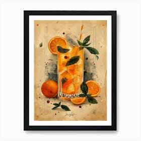 Orange Drink 7 Art Print