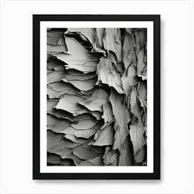 Black And White Abstract Painting 1 Art Print