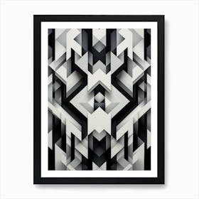Technology Abstract Geometric Pattern 5 Art Print