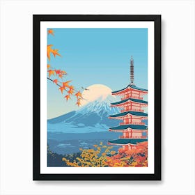 Aomori Japan 3 Colourful Illustration Art Print