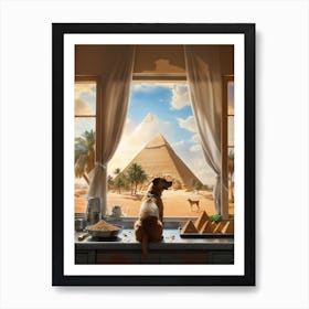 Giza Pyramids Art Print