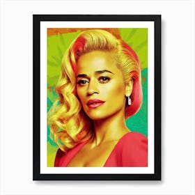 Paula Patton Colourful Pop Movies Art Movies Art Print